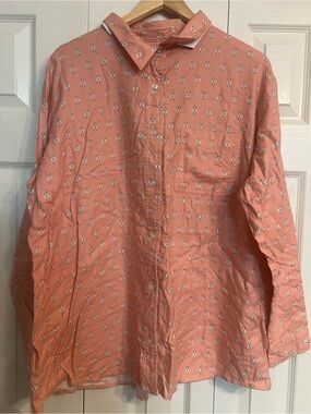 Wrangler Women’s Pink Long Sleeve Button Down